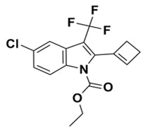 Efavirenz Cyclobutenylindole analog